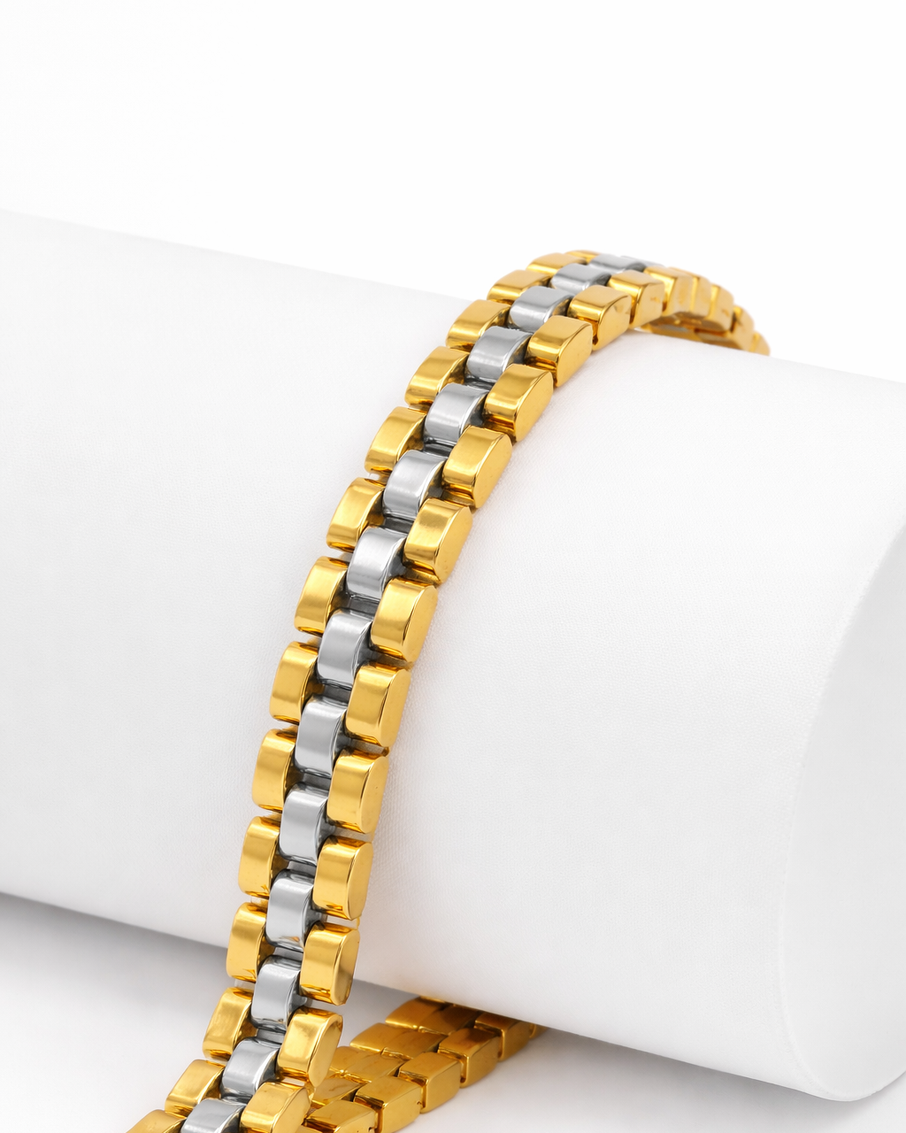 Premium Stainless Steel Bracelet For Men & Women , Golden And Silver Hand Chain Best Quality , Bracelet for Boys and Girls (Unisex)