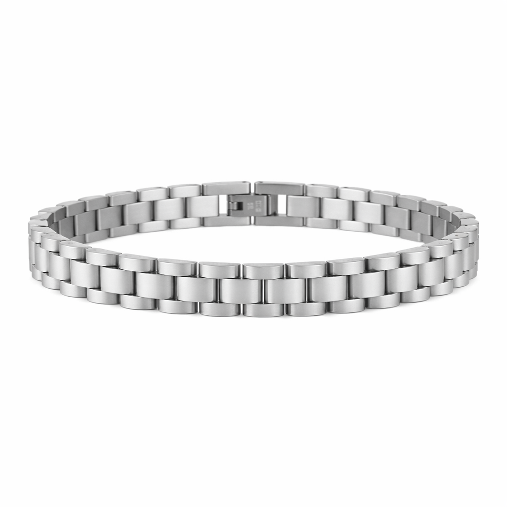 Premium Stainless Steel Bracelet for Men & Women , Gold/Silver/Black/Golden and Silver Hand Chain , bracelet for boys and Girls (Unisex)