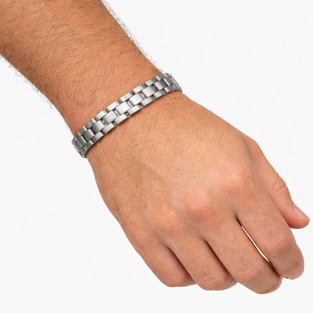 Premium Stainless Steel Bracelet for Men & Women , Silver Hand Chain , Bracelet for Boys and Girls (Unisex)