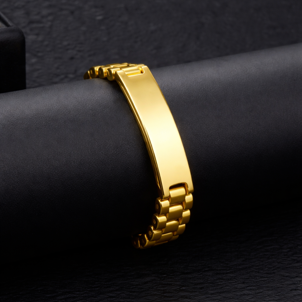 STAINLESS STEEL BRACELETS , Golden\Silver\Black\Golden And Silver , Classic Look Best Quality , Bracelets For Everyone