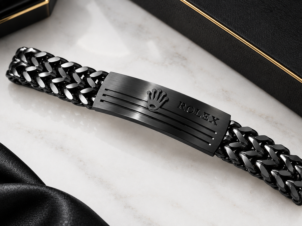 Premium Stainless Steel Foxtail Chain RLX Bracelet