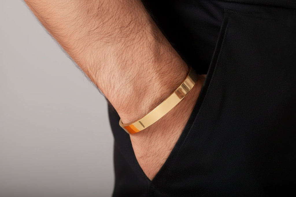 Premium Golden Stainless Steel Bracelet for Men